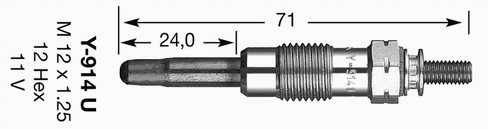 Bujie incandescenta NGK 90403